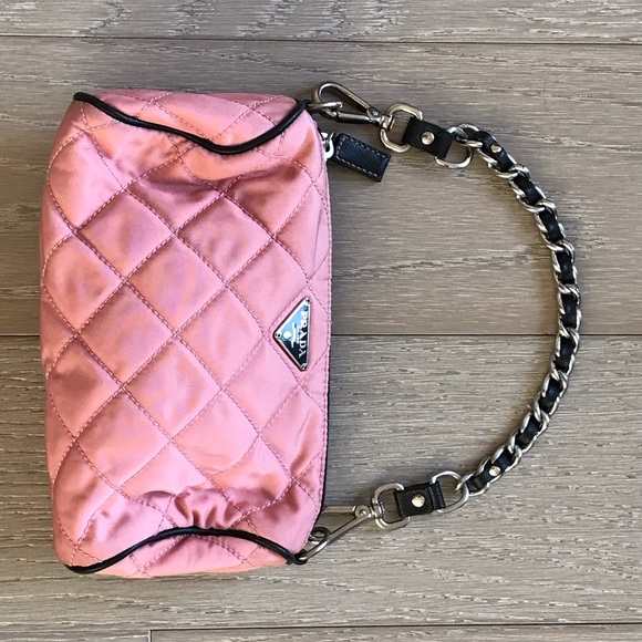 prada pink mini nylon bag